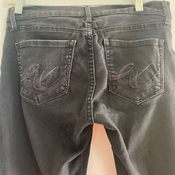 Express Stella cropped black jean leggings size 8 - Picture 7 of 11